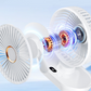 Tragbarer wiederaufladbarer Tischventilator mit oszillierender Funktion