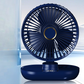 Tragbarer wiederaufladbarer Tischventilator mit oszillierender Funktion