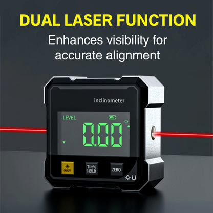 🔧 50% DE DESCONTO – Medidor de Ângulo Digital Magnético com Laser | Preciso para trabalhos de carpintaria e construção & fácil leitura