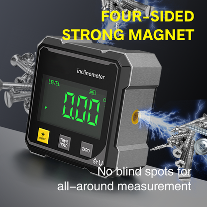 🔧 50% DE DESCONTO – Medidor de Ângulo Digital Magnético com Laser | Preciso para trabalhos de carpintaria e construção & fácil leitura