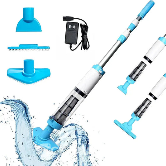3-in-1 Kabelloser Poolstaubsauger – Leicht, leise & effizient für kristallklares Wasser ✨