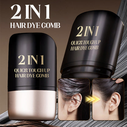 💥Weißhaar-Kaschierer👉2-in-1-Kamm zum schnellen Ausbessern von Haarfärbemitteln😎