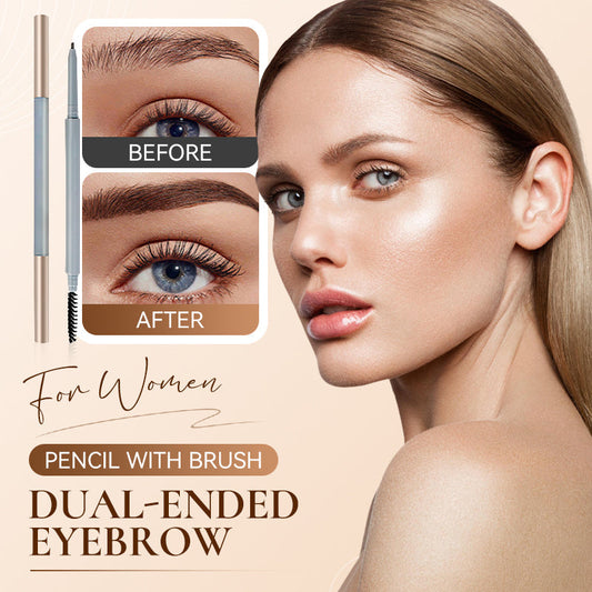 Doppelseitiger Augenbrauenstift mit Bürste für Frauen