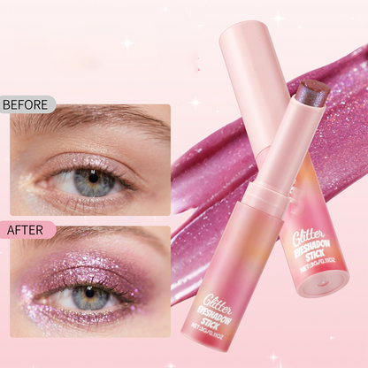 💜 50% DE DESCONTO – Bastão de Sombra Cintilante 2 em 1 | Brilho intenso, fácil de usar & duração prolongada