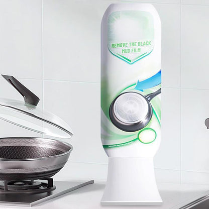 Starker Schlammfilm aus verbrannten Rückständen für Kochgeschirr