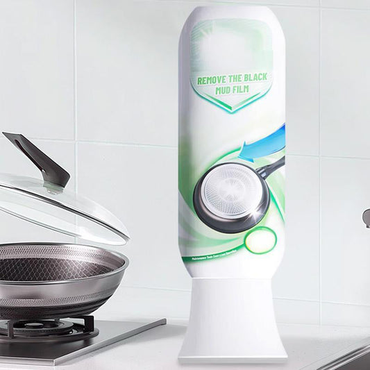 Starker Schlammfilm aus verbrannten Rückständen für Kochgeschirr