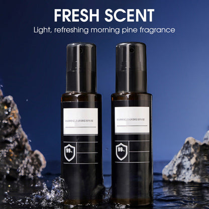 💥 COMPRE 2 E GANHE 1 GRÁTIS! 🔥 Spray de limpeza profunda para lâminas de barbear – Indispensável para todos os homens em 2026 🎁✨