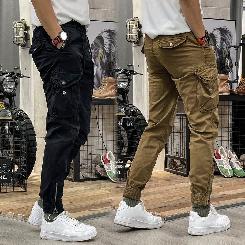 👖 50% DE DESCONTO – Calças Cargo com Elástico e Cordão | Vários bolsos, confortáveis & ideais para o outono 🍃