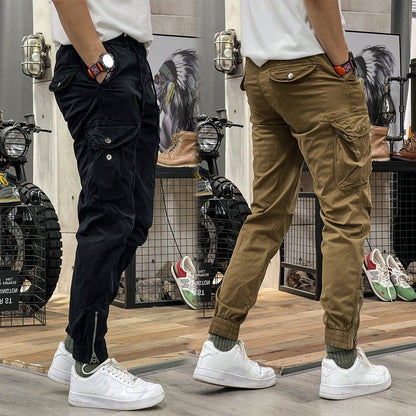 👖 50% DE DESCONTO – Calças Cargo com Elástico e Cordão | Vários bolsos, confortáveis & ideais para o outono 🍃