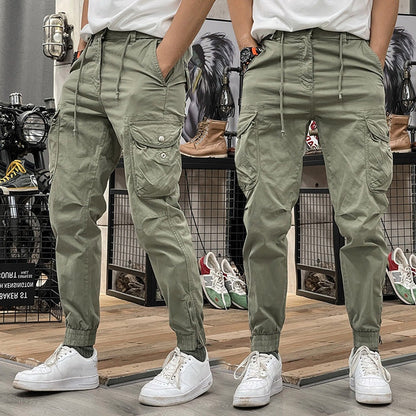 👖 50% DE DESCONTO – Calças Cargo com Elástico e Cordão | Vários bolsos, confortáveis & ideais para o outono 🍃