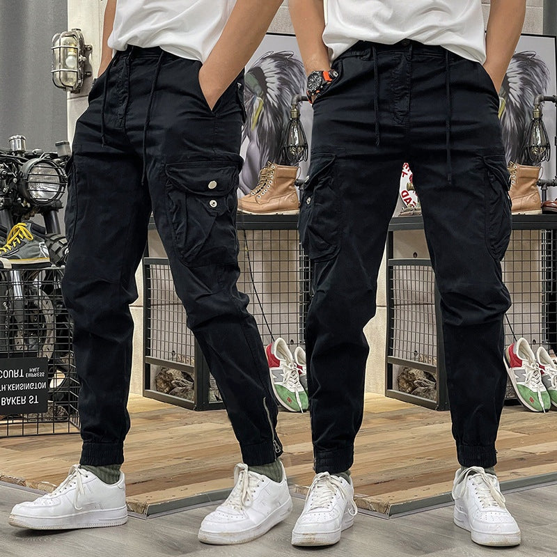 👖 50% DE DESCONTO – Calças Cargo com Elástico e Cordão | Vários bolsos, confortáveis & ideais para o outono 🍃
