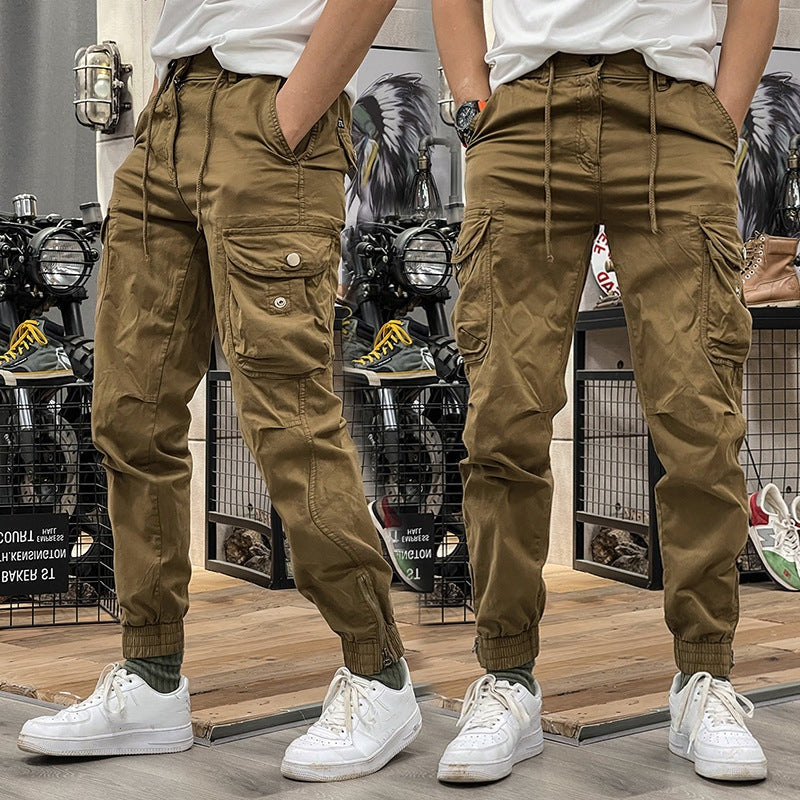 👖 50% DE DESCONTO – Calças Cargo com Elástico e Cordão | Vários bolsos, confortáveis & ideais para o outono 🍃