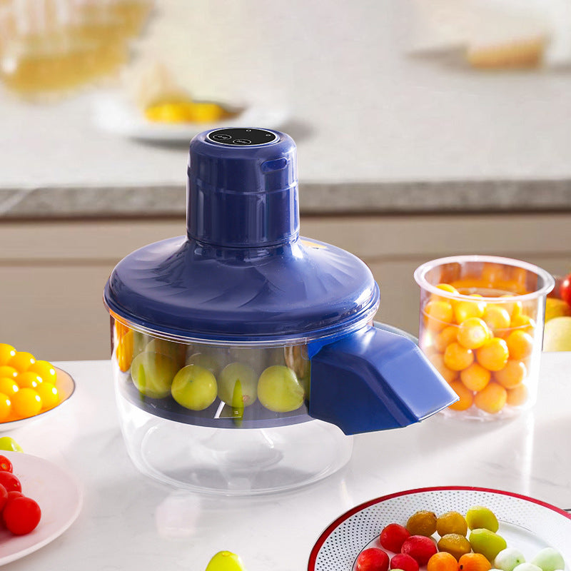 🍇Peladora Automática Inalámbrica de Frutas y Verduras | 5 Cuchillas + Funcionamiento de un Solo Toque + Ideal para Uvas y Ajos✨