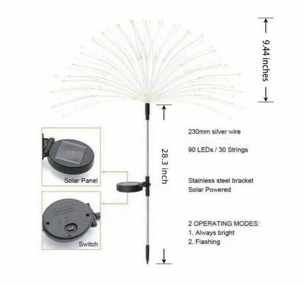 🔥💡 50% DE DESCONTO – Luz Solar de Jardim à Prova d'Água | 7 Cores & Sensor Crepuscular Automático – Cria Atmosfera Mágica no Jardim 🌟🌳