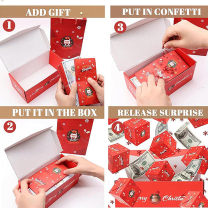 🔥 50% DE DESCONTO – Caixa Presente Surpresa com Dinheiro em Pop-Up | Ideal para formaturas, explosiva, divertida & emocionante 🎓🎁