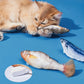 Realistisches hüpfendes Fischspielzeug für Katzen
