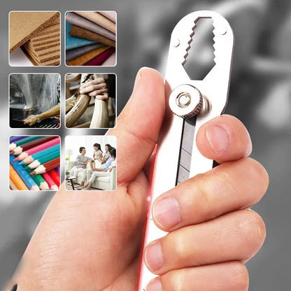 🔧 50% DE DESCONTO🔥 – Navalha multiusos com lâmina destacável | Raspador, régua, chave inglesa e abridor de garrafas – Tudo em uma ferramenta compacta