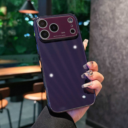 🔥 50% DE DESCONTO – Capa de Bateria com Plaqueamento de Luxo e Proteção Integrada para Lentes | Design premium, resistente a quedas & elegante