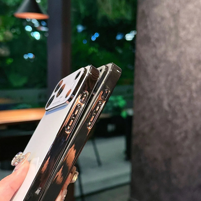 🔥 50% DE DESCONTO – Capa de Bateria com Plaqueamento de Luxo e Proteção Integrada para Lentes | Design premium, resistente a quedas & elegante