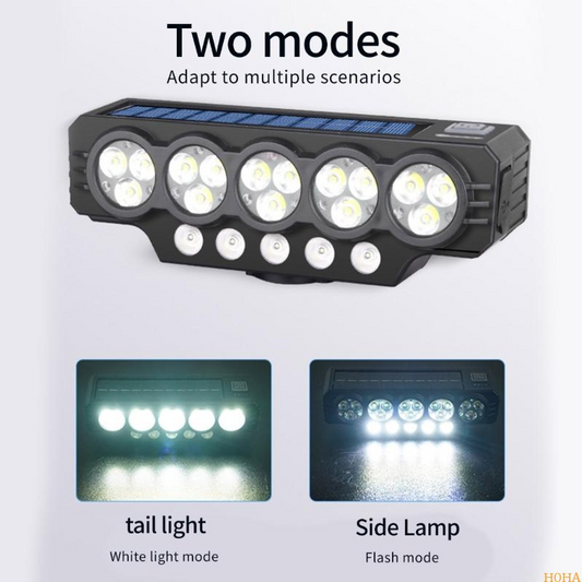 📢📢50 % Rabatt!!!⏰Solarbetriebene und über USB aufladbare Fahrradlampe