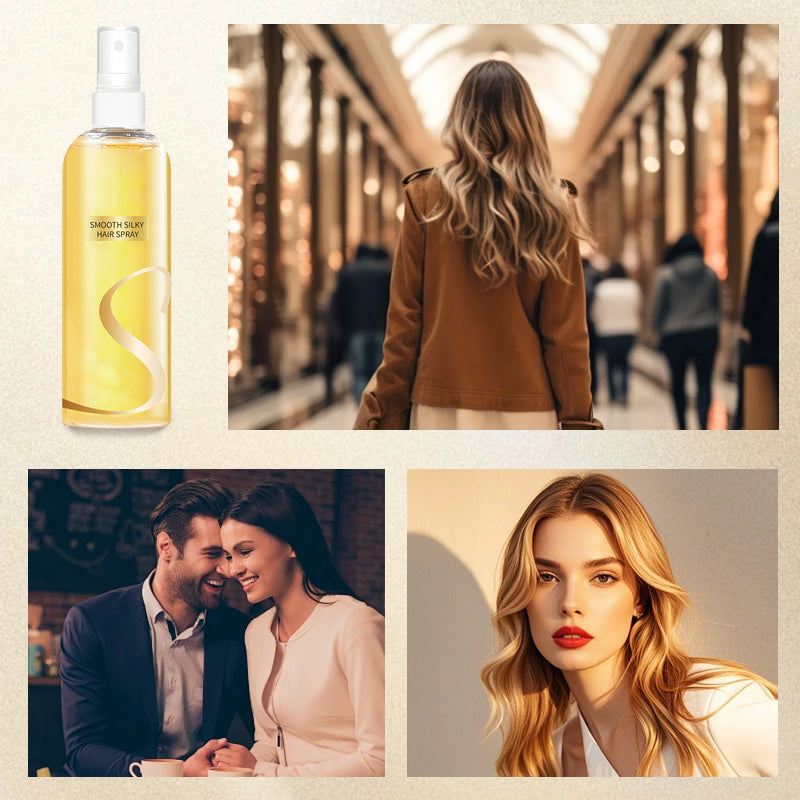 🔥 50% DE DESCONTO – Spray Leave-In de Óleo para Cabelo | Brilho duradouro, controle do frizz & cabelos macios e saudáveis 💖✨