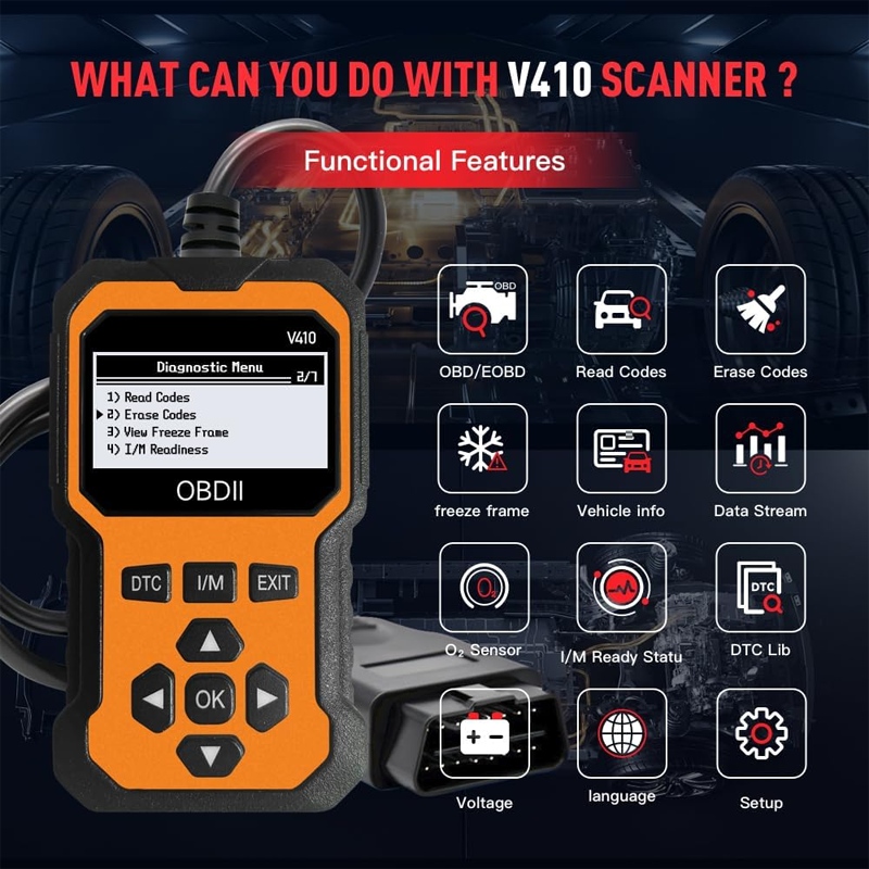 🔧 50% DE DESCONTO – Scanner OBD2 Profissional | Diagnóstico completo, limpa códigos com 1 clique & multilingual 📊