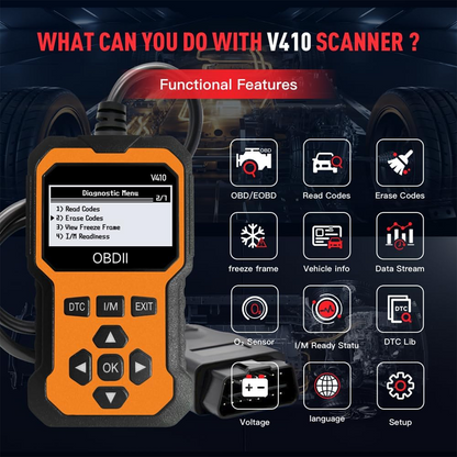 🔧 50% DE DESCONTO – Scanner OBD2 Profissional | Diagnóstico completo, limpa códigos com 1 clique & multilingual 📊