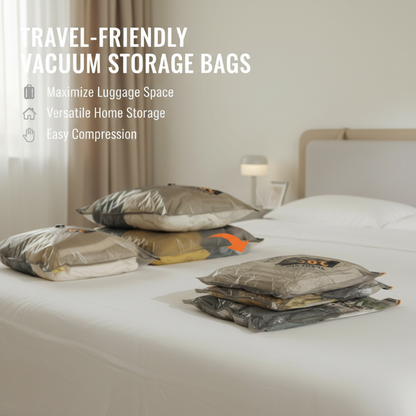 🔥 50% DE DESCONTO – Sacos a Vácuo para Viagem | Economize 75% de espaço na mala, herméticos, reutilizáveis & perfeitos para organizar roupas e roupas de cama 🎉🧳