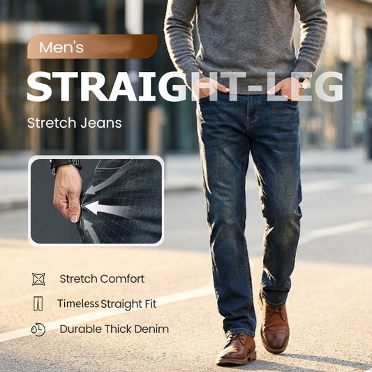 👖NEU EINGETROFFEN – 50 % RABATT🔥🥳ÜBER 50.000 VERKAUFT!💥 Herren-Stretchjeans mit geradem Bein
