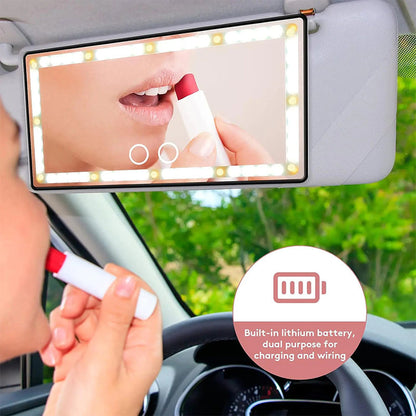 Auto-Sonnenblende mit Make-up-Spiegel und 3-farbiger Beleuchtung