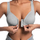 ❤️Verstellbarer Push-up-BH mit Vorderverschluss, ohne Bügel, nahtlos und mit seitlicher Stütze – ideal für den Alltag, komfortabel im Frühling und Sommer