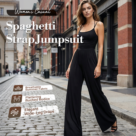 Lässiger Damen-Jumpsuit mit Spaghettiträgern