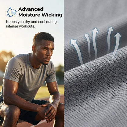 👕 50% DE DESCONTO – Camisola de Secagem Rápida para Homem | Performance, confortável & ideal para desporto 🔥