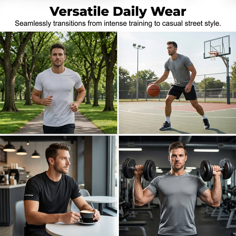 👕 50% DE DESCONTO – Camisola de Secagem Rápida para Homem | Performance, confortável & ideal para desporto 🔥