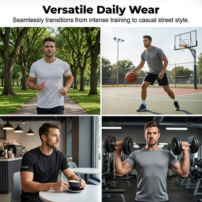 👕 50% DE DESCONTO – Camisola de Secagem Rápida para Homem | Performance, confortável & ideal para desporto 🔥