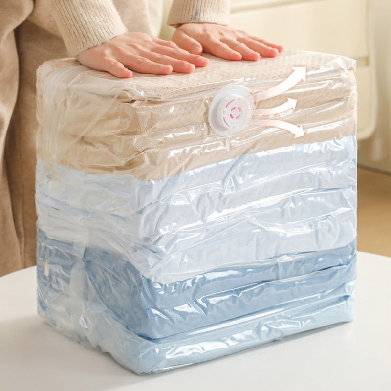 🧳 50% DE DESCONTO – Saco de Armazenamento a Vácuo Extra Grande | Compressão manual, economiza espaço & ideal para roupas e roupa de cama 🧺✨