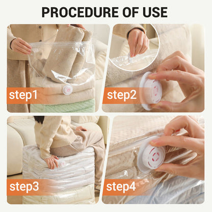 🧳 50% DE DESCONTO – Saco de Armazenamento a Vácuo Extra Grande | Compressão manual, economiza espaço & ideal para roupas e roupa de cama 🧺✨