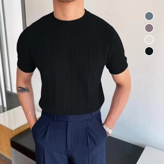 👕 50% DE DESCONTO – Suéter Masculino de Gola Redonda e Manga Curta com Estampa Torcida | Confortável, estiloso & ideal para o dia a dia