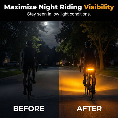 🚴 50% DE DESCONTO! 🔦 Pisca sem fio para bicicleta – Recarregável, à prova d'água e ideal para segurança noturna 💡