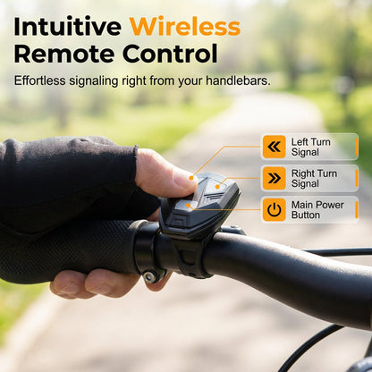 🚴 50% DE DESCONTO! 🔦 Pisca sem fio para bicicleta – Recarregável, à prova d'água e ideal para segurança noturna 💡