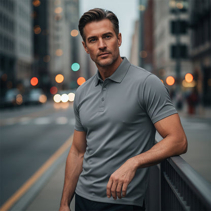 🔥 50% DE DESCONTO – Camiseta de Secagem Rápida para Homem | Corte com gola, leve & ideal para atividades ao ar livre 💎💫