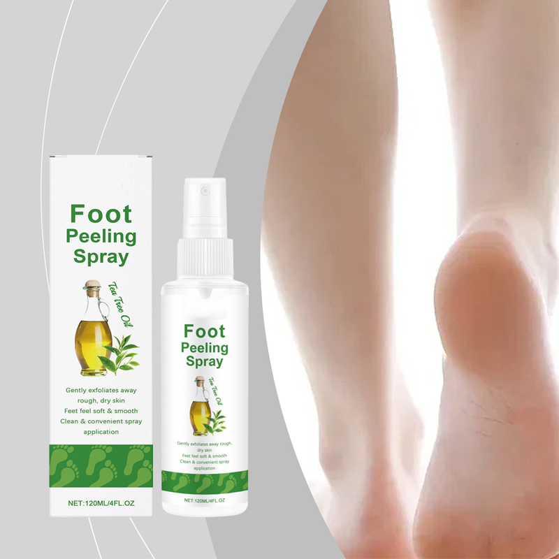 🦶 50% DE DESCONTO – Spray de Pedicure com Óleo de Melaleuca | Esfolia suavemente, pés macios & ação refrescante