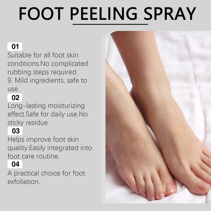 🦶 50% DE DESCONTO – Spray de Pedicure com Óleo de Melaleuca | Esfolia suavemente, pés macios & ação refrescante