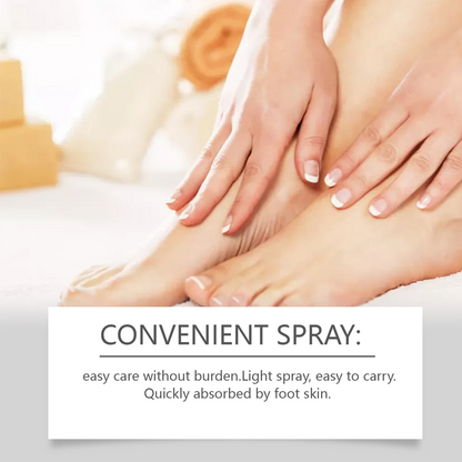 🦶 50% DE DESCONTO – Spray de Pedicure com Óleo de Melaleuca | Esfolia suavemente, pés macios & ação refrescante