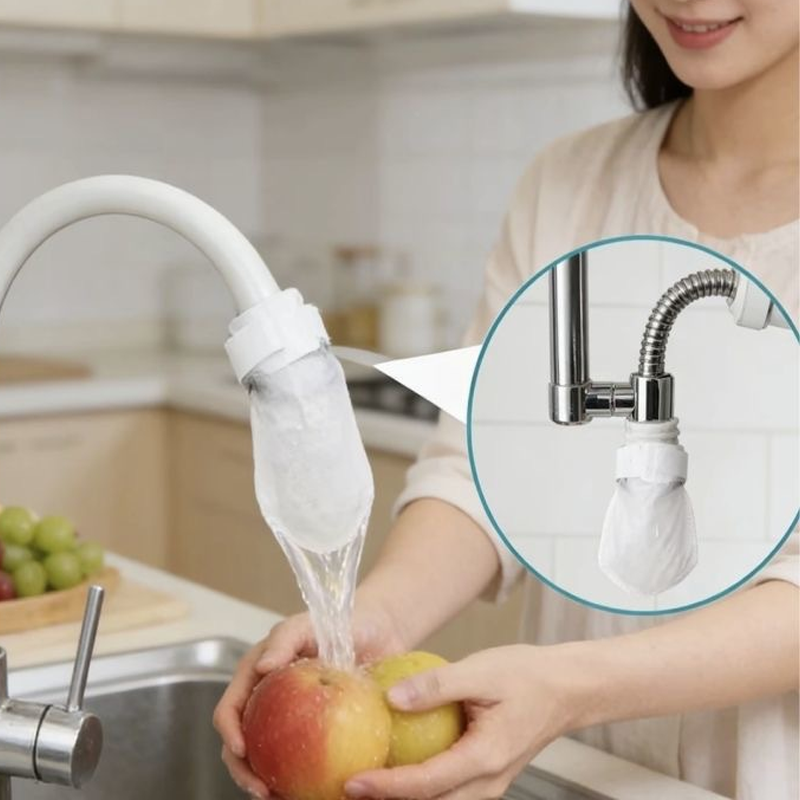 🚰 50% DE DESCONTO – Filtro Anti-Salpicos para Torneira de Cozinha | Remove sedimentos e ferrugem, 360°, fácil instalação & água mais limpa 💧
