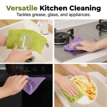 🧹 50% DE DESCONTO🔥 – Rolo de pano de limpeza reutilizável com rasgo | Multiusos, lavável & econômico – Perfeito para cozinha, banheiro e carro