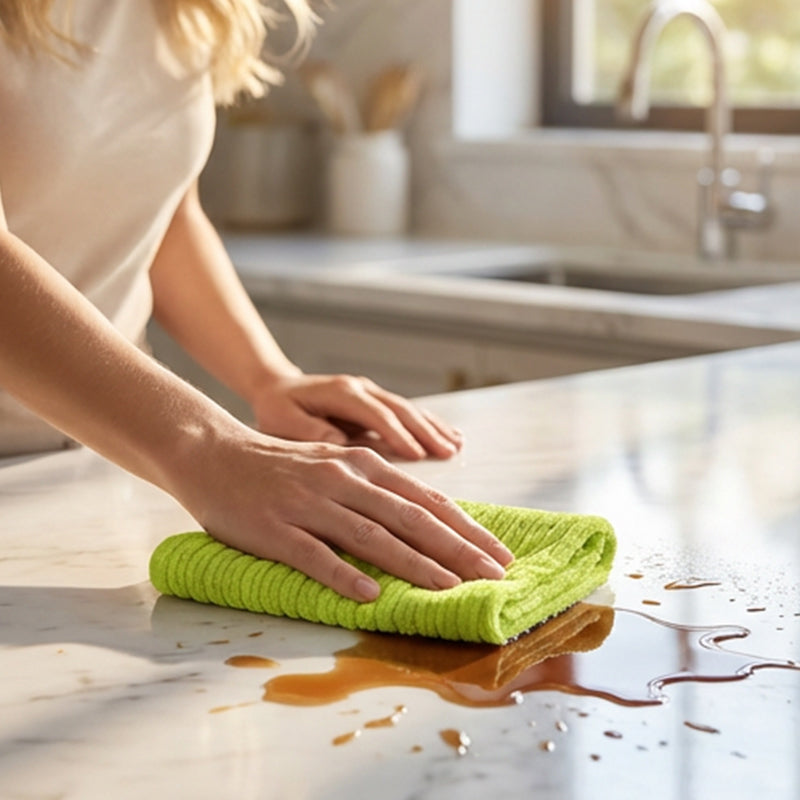 🧹 50% DE DESCONTO🔥 – Rolo de pano de limpeza reutilizável com rasgo | Multiusos, lavável & econômico – Perfeito para cozinha, banheiro e carro