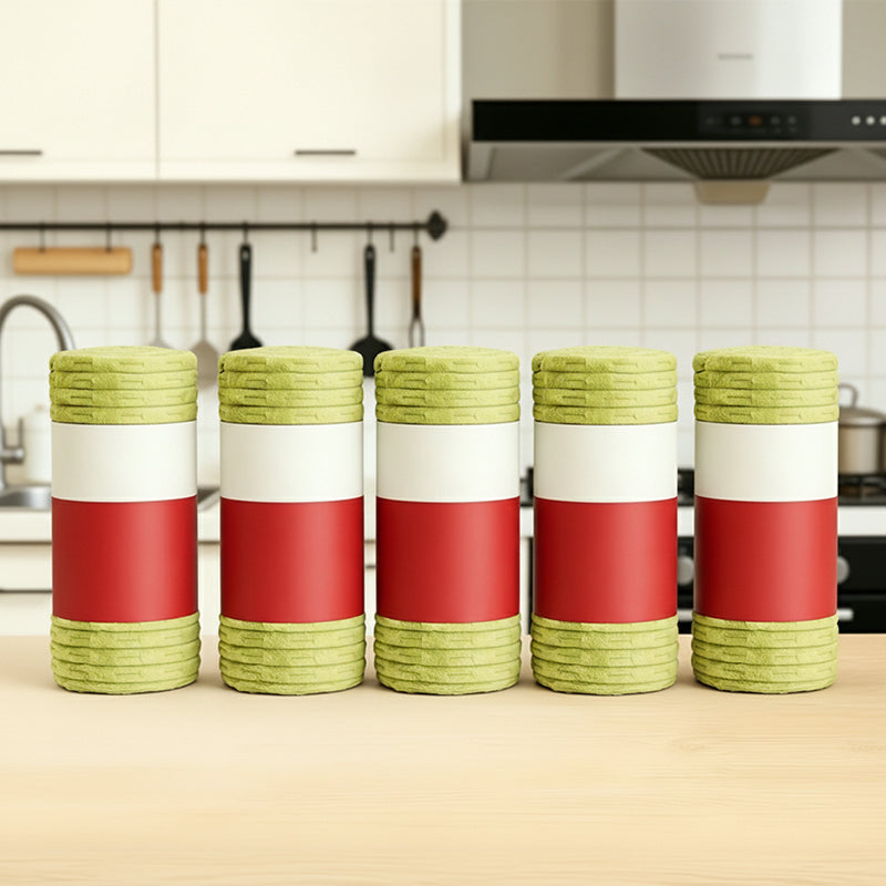 🧹 50% DE DESCONTO🔥 – Rolo de pano de limpeza reutilizável com rasgo | Multiusos, lavável & econômico – Perfeito para cozinha, banheiro e carro