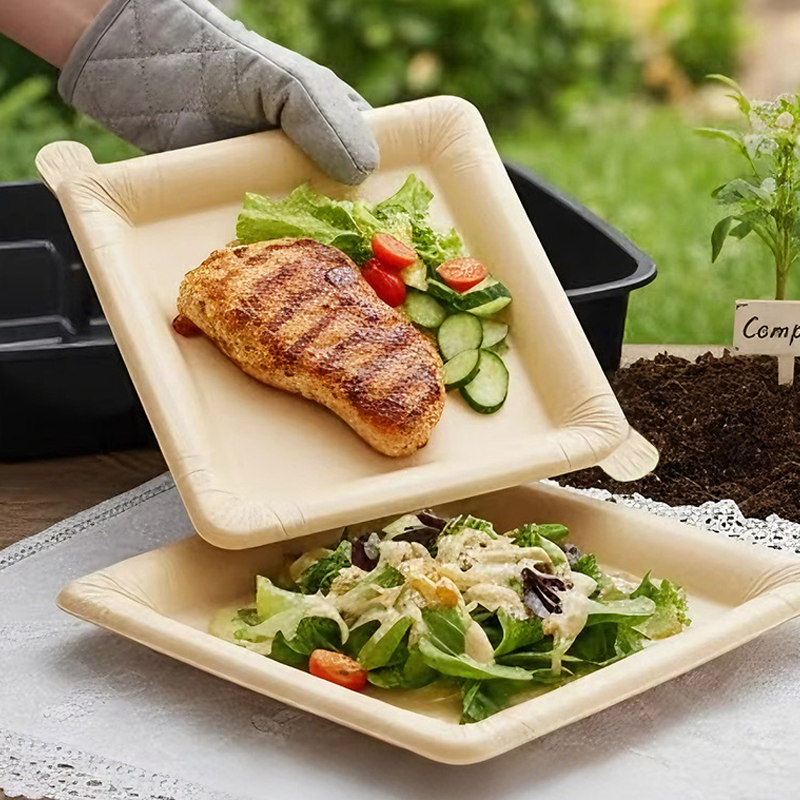 🔥 Promoção 🔥 Prato descartável de papel kraft – 20 peças | Resistente, ecológico & perfeito para qualquer ocasião