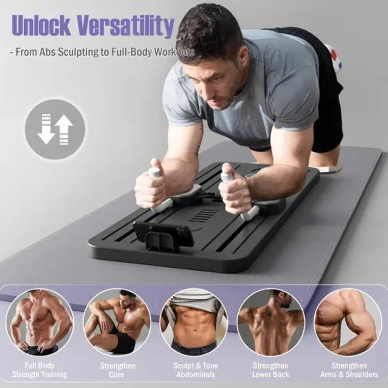 🔥 50% OFF – Prancha de xercícios para corpo inteiro | Treine core, pernas & braços sem sair de casa